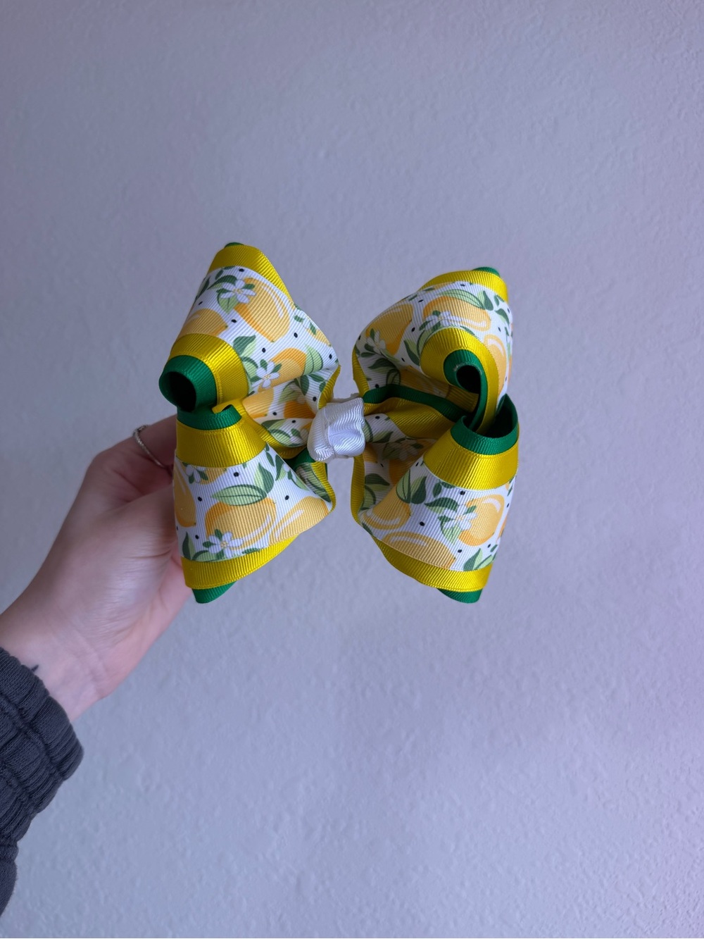 Yellow and Green Lemon Bow
